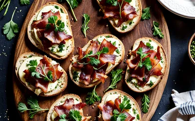 Recette facile d'amuse-gueules aux lardons croustillants pour apéritif