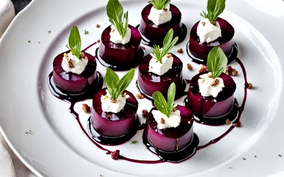 Amuse-gueules de betterave au fromage de chèvre : recette facile et gourmande