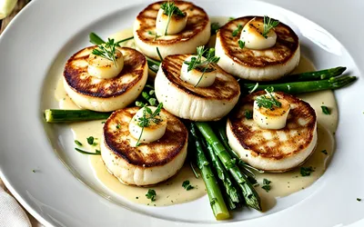 Recette raffinée de blinis aux Saint-Jacques et poireaux fondants