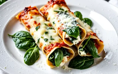Recette facile de cannelloni aux épinards et ricotta - Plat italien savoureux
