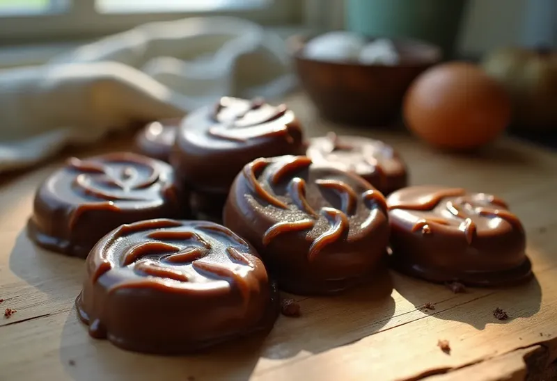Délicieux caramels mous au chocolat faits maison
