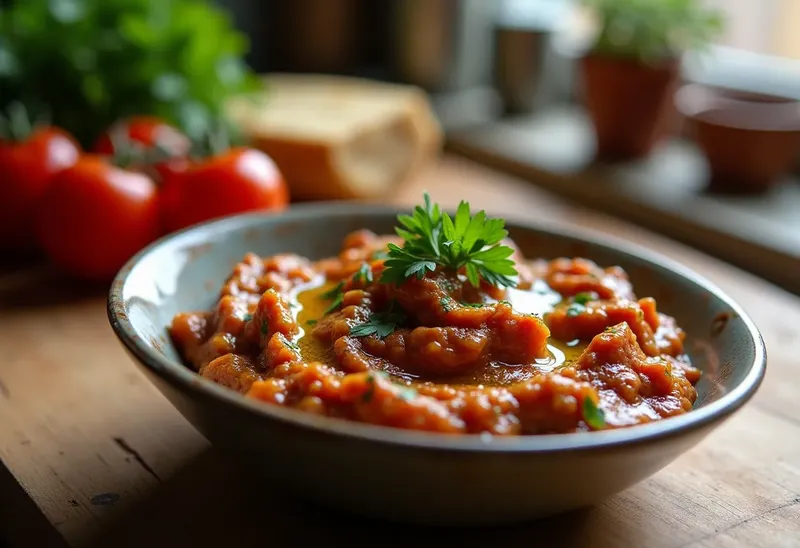 Délicieux Caviar d'Aubergine et Tomate Maison