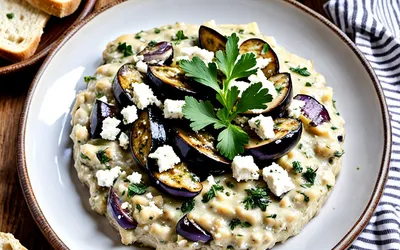 Recette facile de caviar d'aubergines à la feta, apéritif méditerranéen