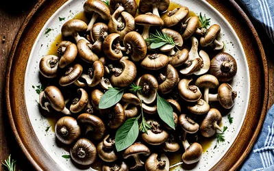 Recette facile de champignons marinés au vinaigre pour apéritif