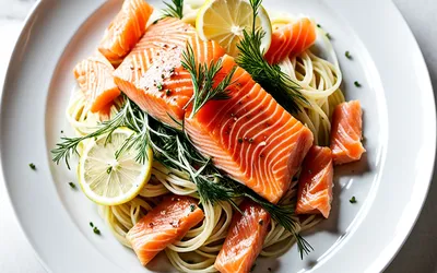 Recette facile de cheveux d'ange au saumon fumé, plat raffiné et rapide