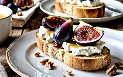 Recette facile de Chèvre Frais à la Confiture de Figues pour Apéritif Gourmand