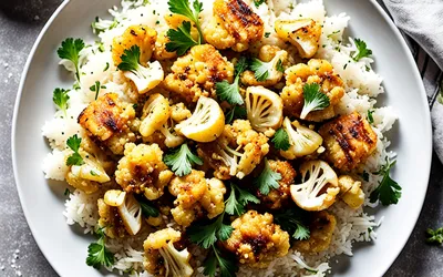 Recette facile de chou-fleur sauté au riz parfumé, plat sain et rapide