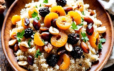 Recette facile de couscous aux fruits secs, savoureux et rapide