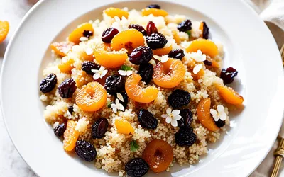 Recette facile de couscous sucré aux fruits secs et épices