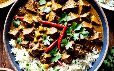 Recette facile de curry d'agneau à la noix de coco façon africaine