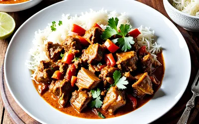 Recette facile de curry d'agneau à l'indienne épicé et savoureux