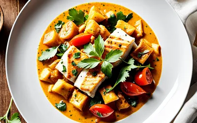 Recette facile de curry de colin à l'indienne savoureux