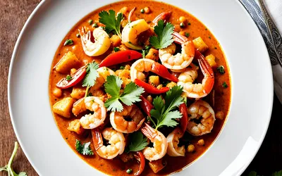Recette facile de curry de crevettes à l'indienne du Sud
