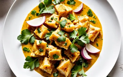 Recette facile de curry de lotte au lait de coco crémeux