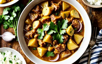 Recette facile de curry de porc aux pommes de terre fondantes