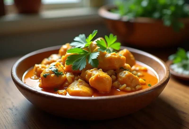 Délicieux Curry de Poulet au Yaourt Crémeux et Épicé