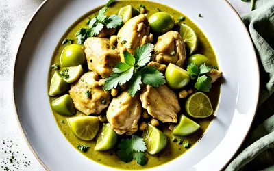 Recette facile de curry de poulet aux fruits verts exotiques