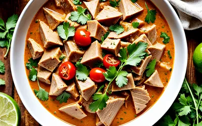 Recette facile de curry de thon au lait de coco crémeux