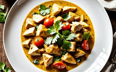 Recette facile de curry de volaille crémeux au lait de coco et épices