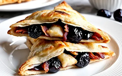 Recette facile de feuilletés croustillants aux pruneaux et bacon
