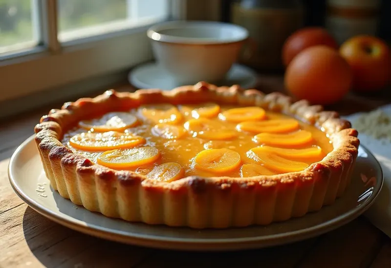 Délicieux Gâteau aux Abricots en Croûte Sablée Maison