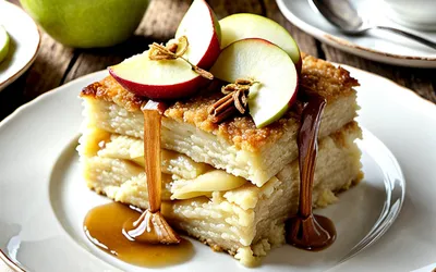 Recette facile et gourmande de gâteau de riz à la pomme fondante