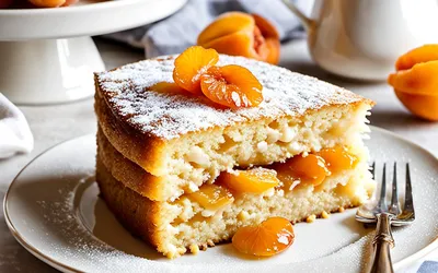 Recette facile et gourmande de gâteau de semoule aux abricots