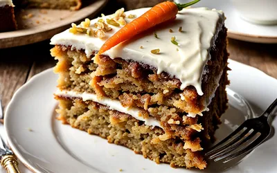 Recette facile de gâteau moelleux à la carotte pour une personne