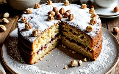 Recette facile et rapide de gâteau moelleux aux noisettes