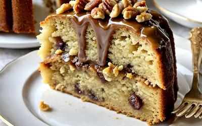 Recette facile de gâteau moelleux aux noix et au rhum