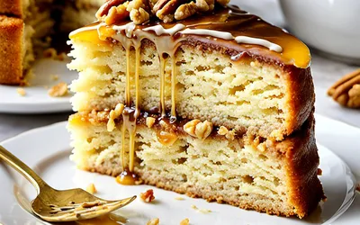 Recette gourmande de gâteau moelleux aux noix et miel naturel