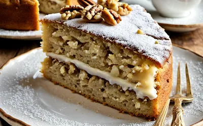 Recette facile de gâteau moelleux aux noix pour une personne