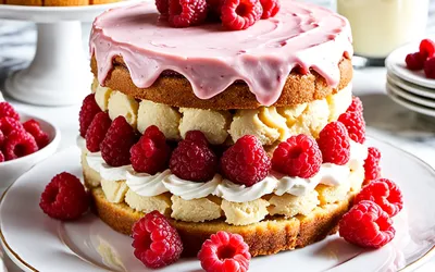 Recette facile de gâteau rose aux biscuits à la cuiller, dessert gourmand et rapide
