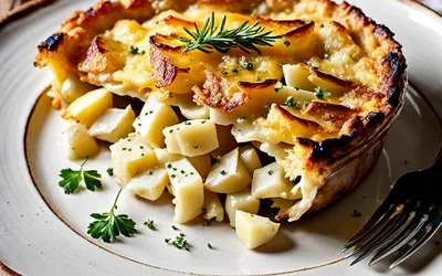 Gratin de Restes de Pommes de Terre à la Tante Céline - Recette Facile et Savoureuse