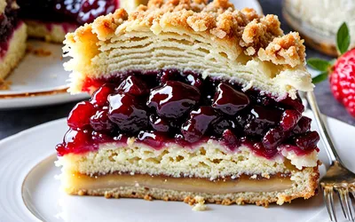 Recette authentique de Kruszanek polonais - Gâteau aux miettes croustillantes