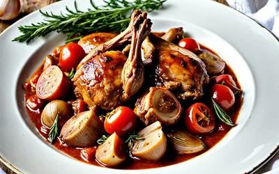 Recette facile de lapin mijoté à la sauce tomate maison