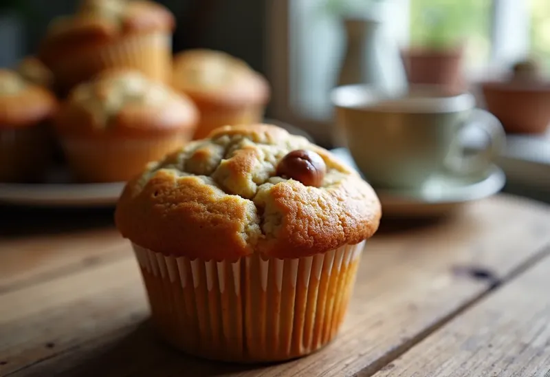 Délicieux muffins moelleux aux noisettes pour une personne