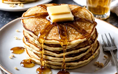 Recette facile de pancakes moelleux aux germes de blé pour un petit déjeuner sain