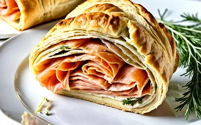 Recette facile de petit rouleau de pâte au saumon fumé - Apéritif gourmand