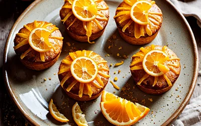 Recette facile de petits gâteaux moelleux à l'orange pour le goûter