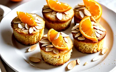 Recette gourmande de petits gâteaux moelleux aux amandes et à l'orange