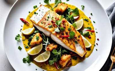 Recette facile de poisson aux épices et lait de coco crémeux