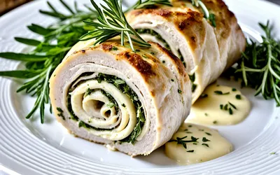 Rouleaux de dinde farcis au fromage frais et herbes - recette facile et rapide