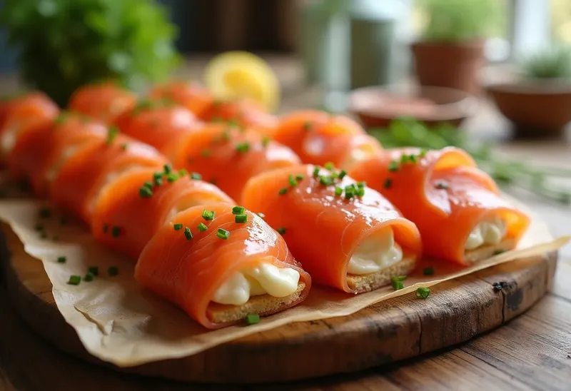 Délicieux Roulés au Saumon Fumé : Recette Facile et Rapide
