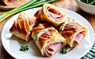 Roulés de jambon au fromage fondant : recette rapide et facile