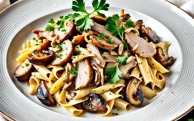 Recette facile de Stroganoff de Porc crémeux aux champignons