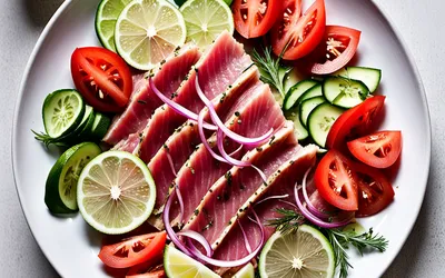 Recette facile de Thon Cru à la Tahitienne - Fraîcheur et Saveurs Exotiques