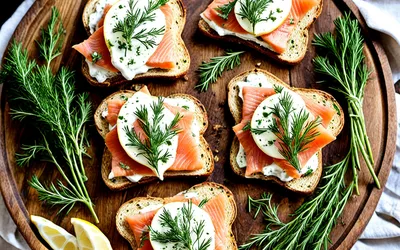 Recette facile de toasts au saumon fumé pour apéritif gourmand