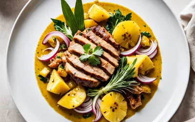 Recette Veau à l'Ananas et Curry - Plat Exotique Facile