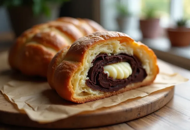 Délicieux Viennois au Chocolat à la Crème au Beurre Maison